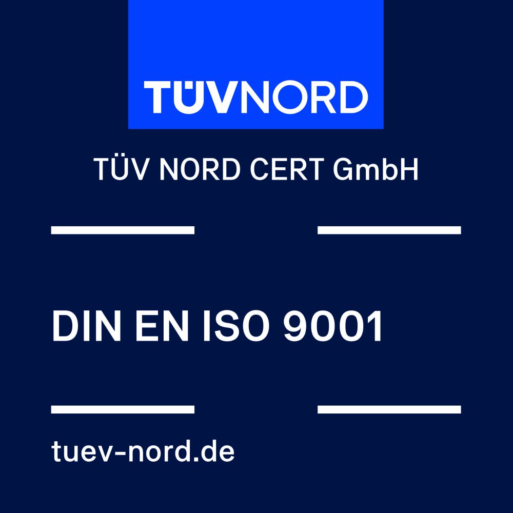 Logo Tüv Nord - ISO 9001: Qualitätsmanagement zur Sicherung Ihres Erfolgs